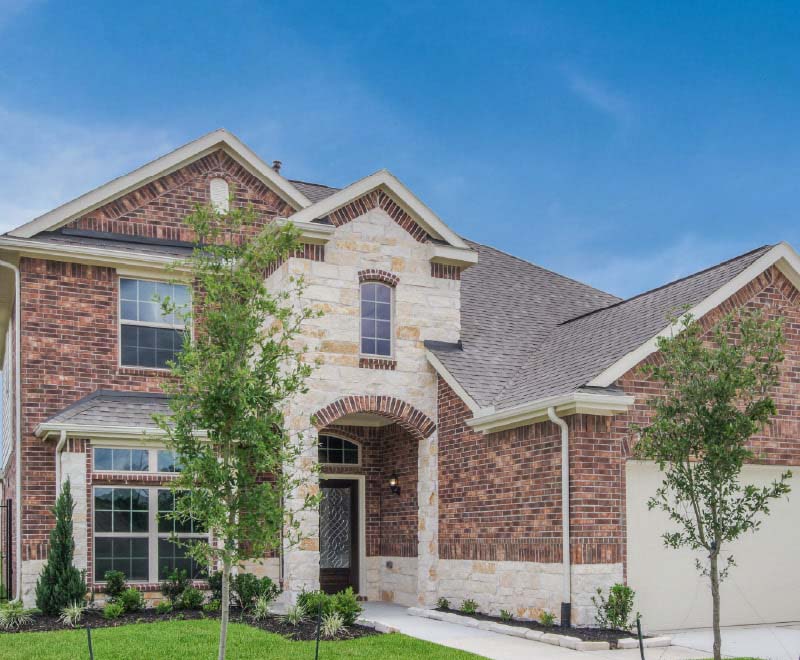 two story brick home